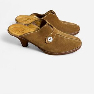 Cole Haan Women's Brown Suede Mules